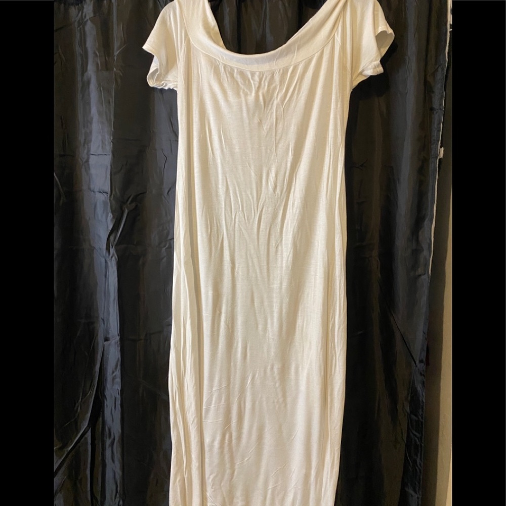 White off the shoulder dress